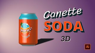 Comment faire une canette de soda en 3D avec Illustrator [Tuto Illustrator]