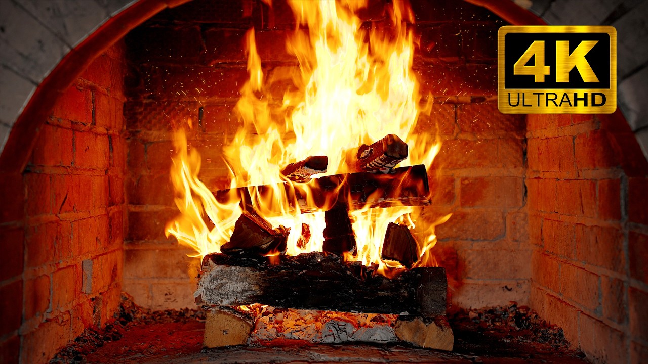 🔥 Уютный камИн с потрескИвающИм огнем • Теплая атмосфера для сна И расслабленИя