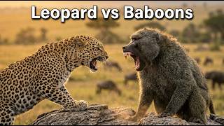 Leopard vs Baboon Troop | The Hunt That Turned Into a Nightmare | Wildlife Documentary 4K