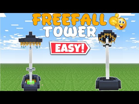 Working Freefall Tower In Minecraft 🎢 | Tutorial