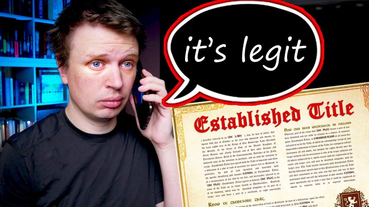 Scottish expert says Established Titles is NOT a scam YouTube