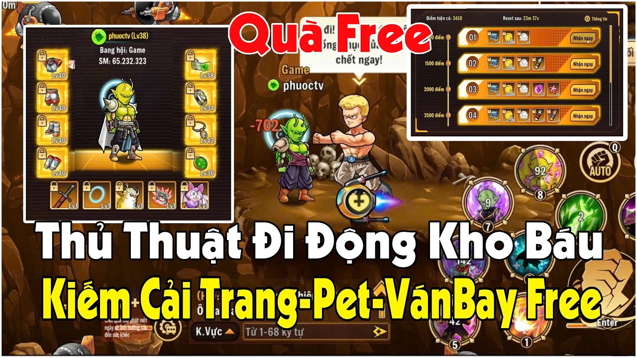 Vũ Trụ Đại Chiến - Cách Đi Động Kho Báu Nhiều Điểm Nhất Kiếm Pét , Phụ Kiện Đeo Lưng ,Ván Bay Free!