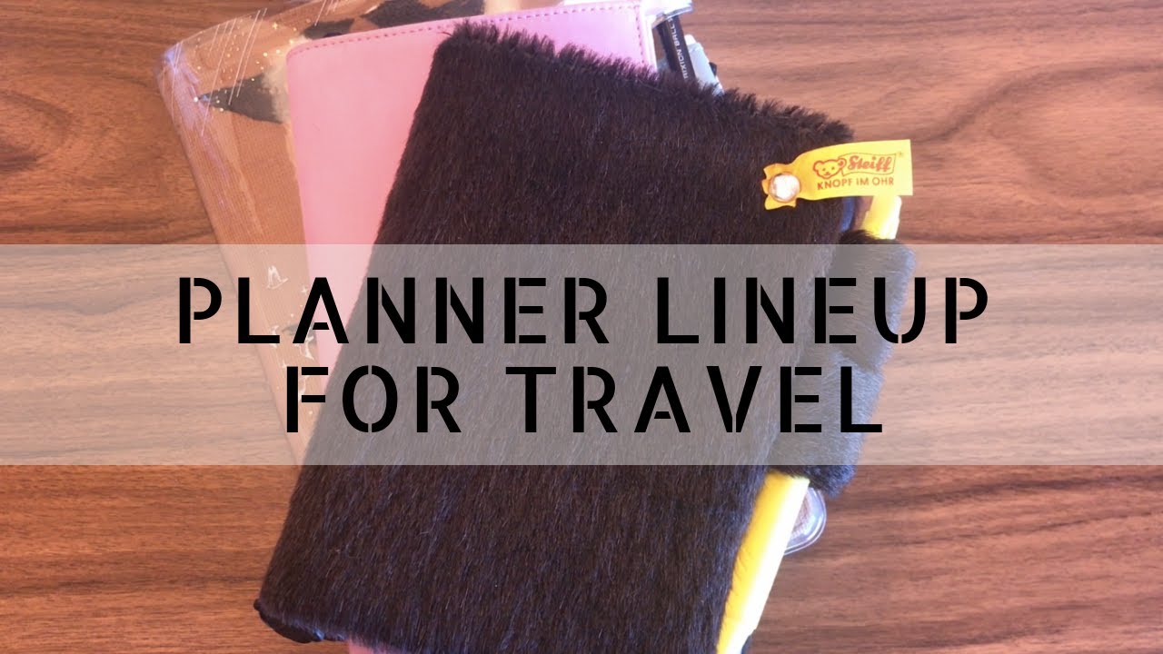 Planner Lineup for Travel: Hobonichi, Gillio, Traveler's Notebook ♥ ...