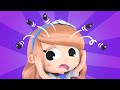ラプンツェルにノミがいる！お風呂で髪を洗わなきゃ！