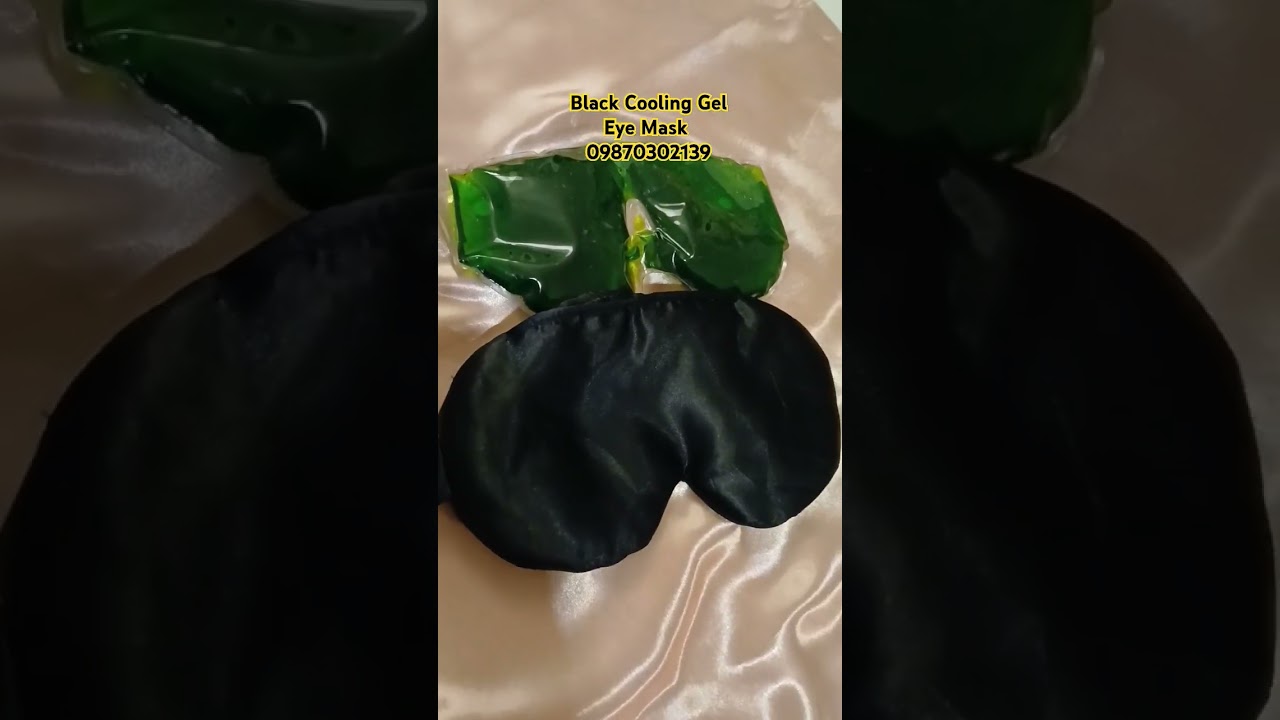 Black eye mask with gel 