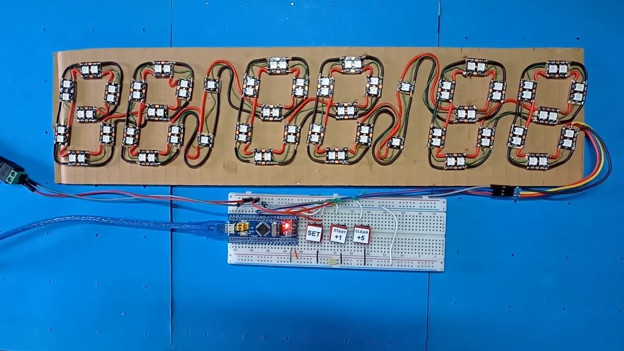 Led Strip Control Using Stm32 STM32 led strip countdown demo - YouTube