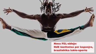 👷😍👏🏘  Kapoejro omaĝe al la nova sidejo de FEL kaj Verda Stelo