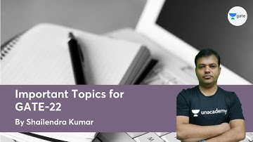 Important Topics for GATE-22 | Expected Topics | By Shailendra Kumar