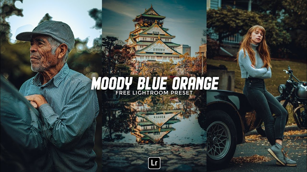Пресет Moody Blue Orange | Бесплатный пресет Lightroom Mobile DNG | обучающий материал по Lightro...