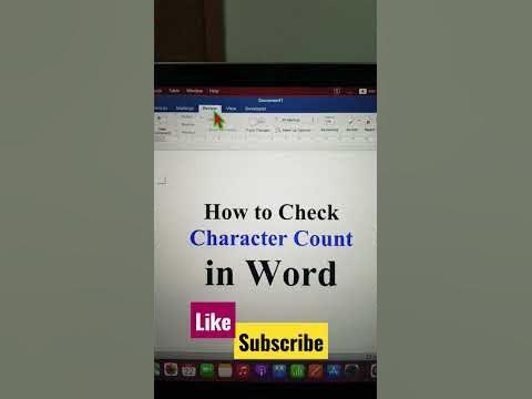 How to Check Character Count In Word #shorts - YouTube