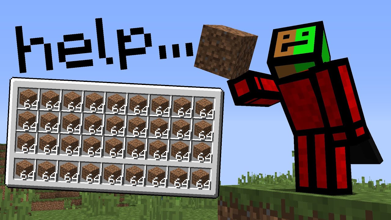 Minecraft UHC but you can't DROP items...