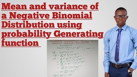 probability Generating function of a Negative Binomial Distribution