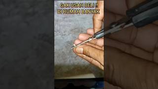 Cara buat stopper pancing dari karet gelang | feedshorts