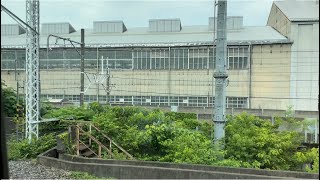 E231系1000番台ｺﾂS-11編成5両がOM出場前構内試運転を実施中。（2023.6.28.10:36）