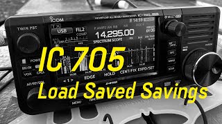 IC 705 Load Saved Settings