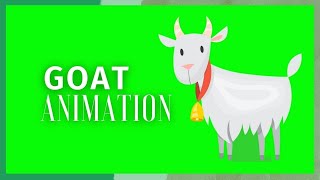 Free Goat Animation Chroma Key Overlay | Green Screen Farm Animation for Beginners