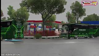 game play // bussimulator indonesia  mabar KMS sport__ jetbus 5 SATRIA MUDA  siap konvoi. screenshot 4
