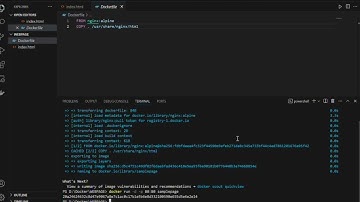 Running a static html file using Nginx in docker