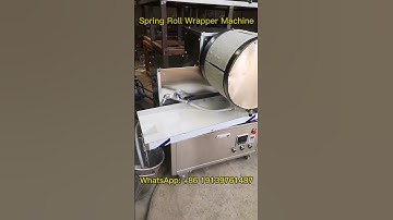 Square Spring Rolls? See How the Spring Roll Wrapper Machine Does It!#pastry #springrollwrapper
