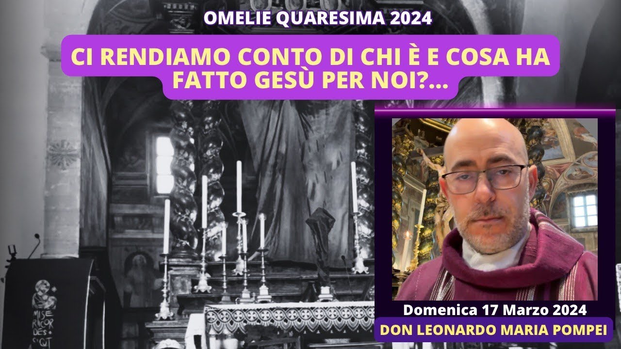 Ci rendiamo conto di Chi è e cosa ha fatto Gesù per noi?