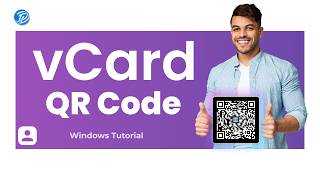 How to Create a Contact vCard QR Code on Windows