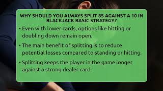 Why Should You Always Split 8s Against A 10 In Blackjack Basic Strategy? - The Blackjack Blueprint