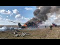 4 MINUTES AGO! Ukrainian Rapier Air Defense System shot down 9 Russian KA-52 Helicopters in Kursk!