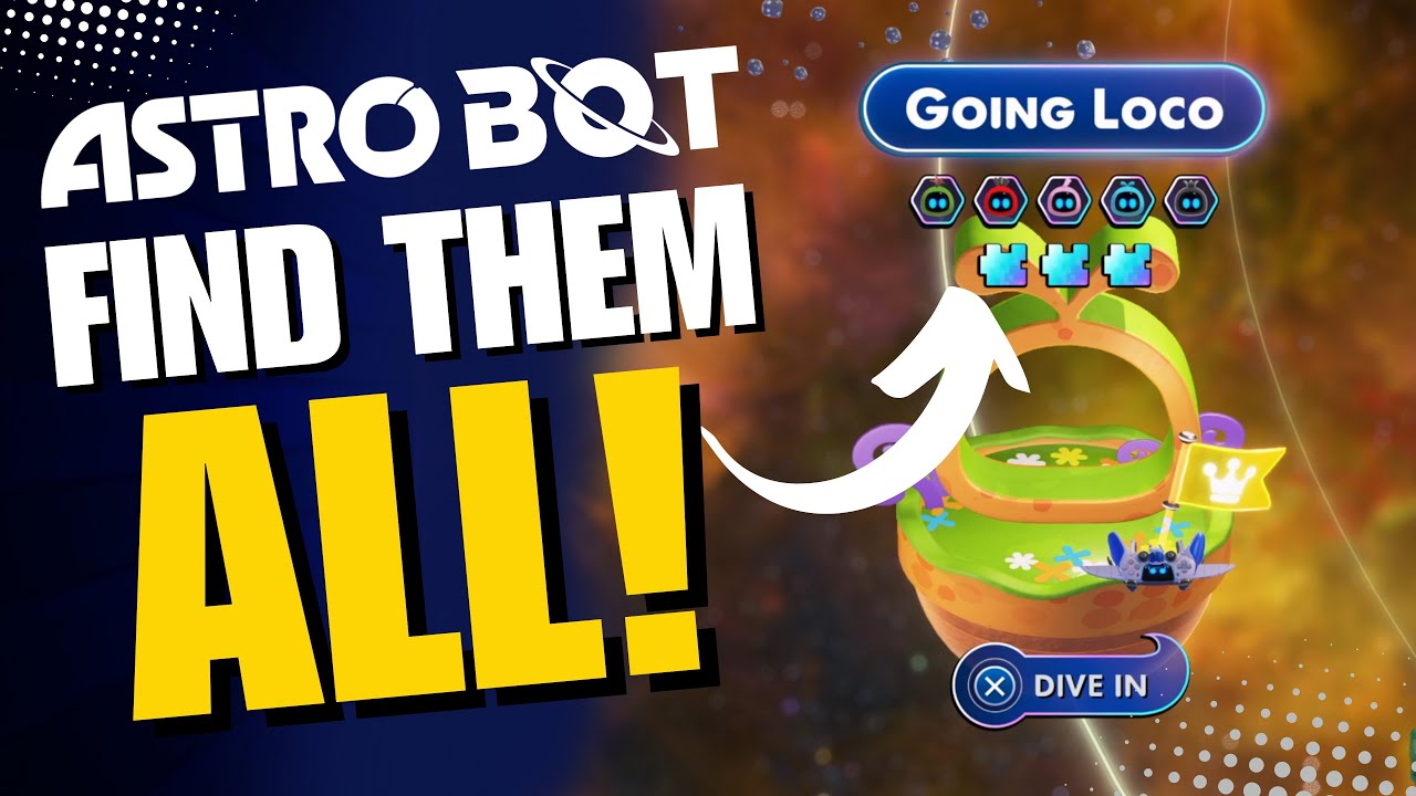 🤖 Find All Collectibles! - Astro Bot Going Loco 100% Guide - YouTube