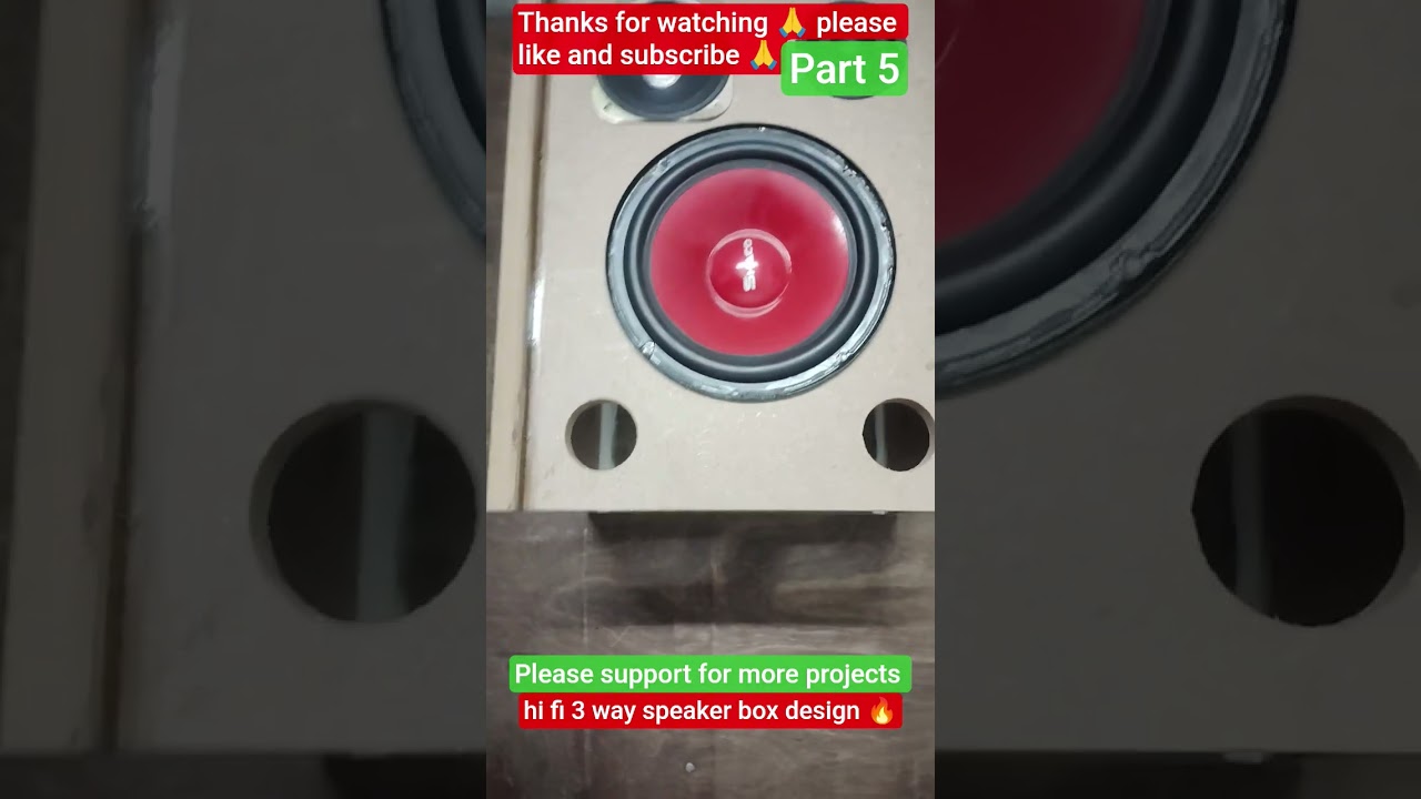 hi fi 3 way speaker box design 🔥
