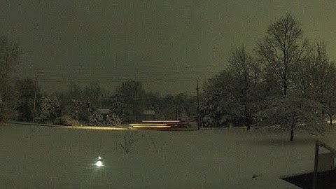 Snow Storm Time Lapse on March 20, 2015. First day of Spring.