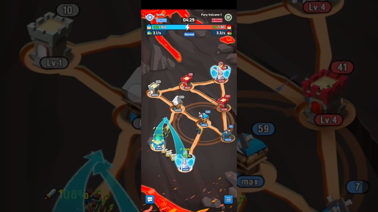 Tower Clash | Campaign Mode | Fury Volcano 1 | Game 81