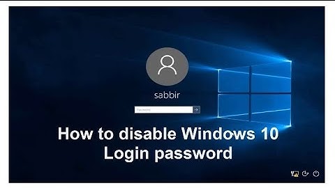 How to disable Windows 10 Login password & Lock Screen - Password bypass
