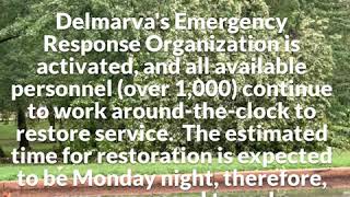 Delmarva Power Restoration Update County Council President 8 9 2020