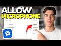 How To Allow Microphone Access In Loom Video 2026 | Step By Step