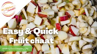 Special Fruit Chaat In Mango Juice Yummy And Healthy Fruit Chaat Chaat Recipe - Kitchen Corridor