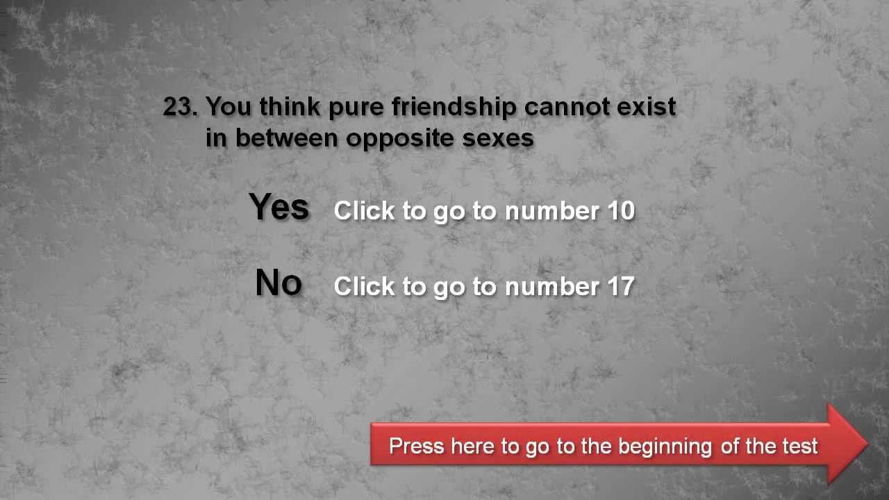 23 you think pure friendship cannot exist in between opposite sexes