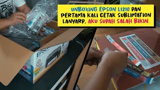 Epson L1210 Unboxing, Setup And Test Print Custom Sublimation Lanyard For The First Time Of My LIfe