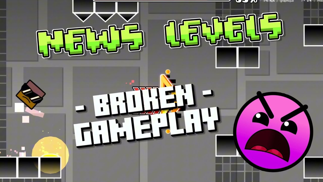 Broken Gameplay Gd Geometry Dash - YouTube