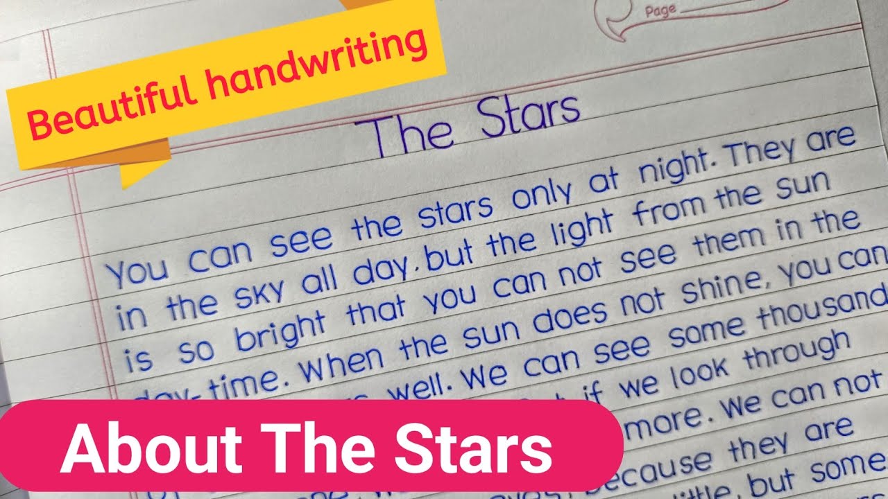 essay on stars for class 8