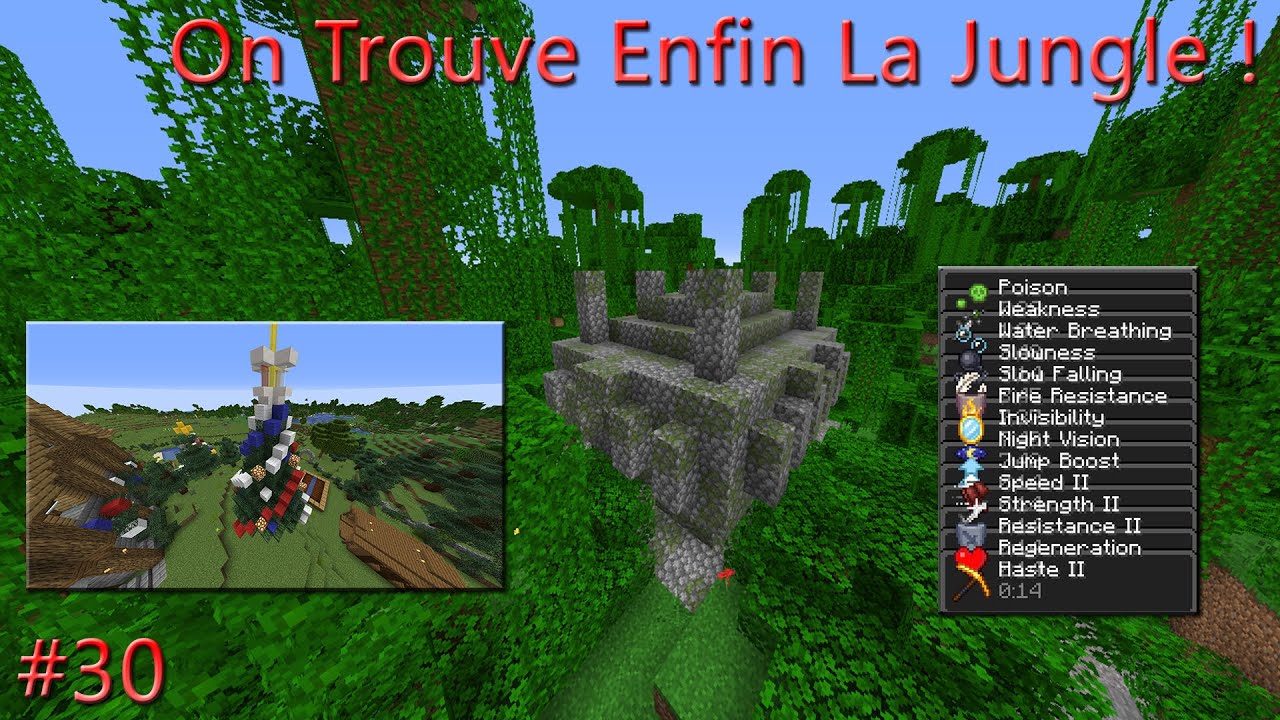 ON TROUVE ENFIN LA JUNGLE SUR MINECRAFT ! - Survie Vanilla #30 - YouTube