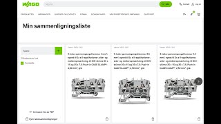 Sammenlign funktionen på WAGO.dk