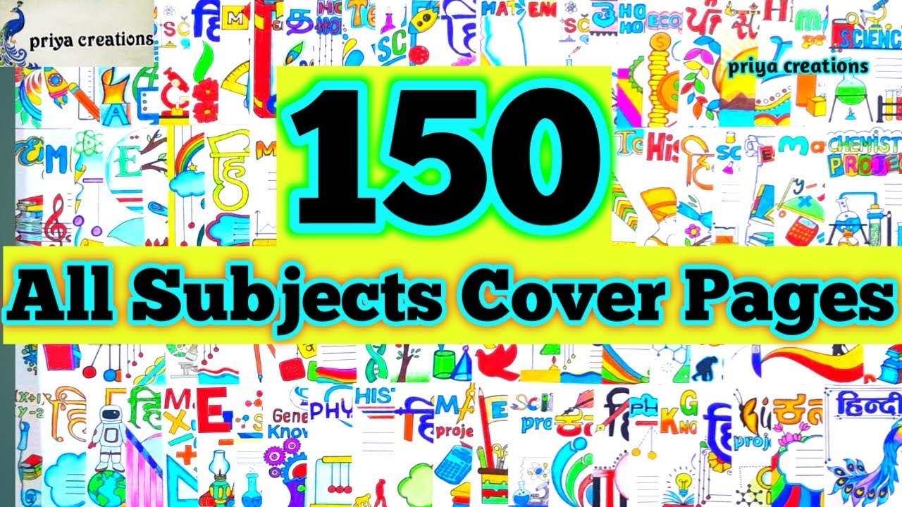 "All Subject Project Front Page Designs | Easy & Creative Title Page Ideas for School Projects"