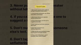 7 Social codes😵#motivation#fyp#english#psychology#success#shorts#mindset#inspiration #quotes #india
