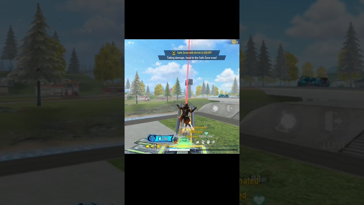 Power of my confidence 😭last zone hilling battle 😱 #freefire #viral #shorts