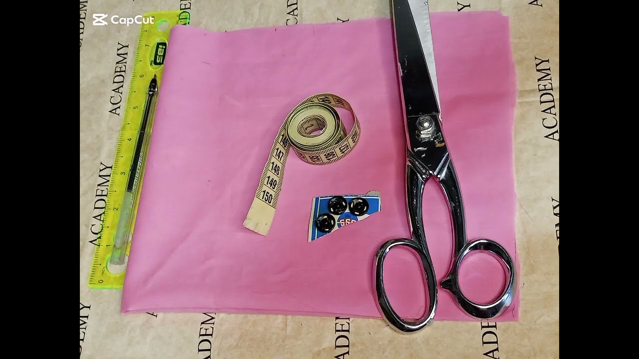 الدرس الخامس :تطبيق العباية على القماش وخياطتها 👕🥰