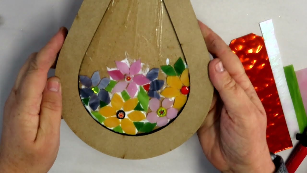 Create a Hanging Teardrop Mosaic  |  Step-by-Step Process  |  DIY Mosaic Crafts