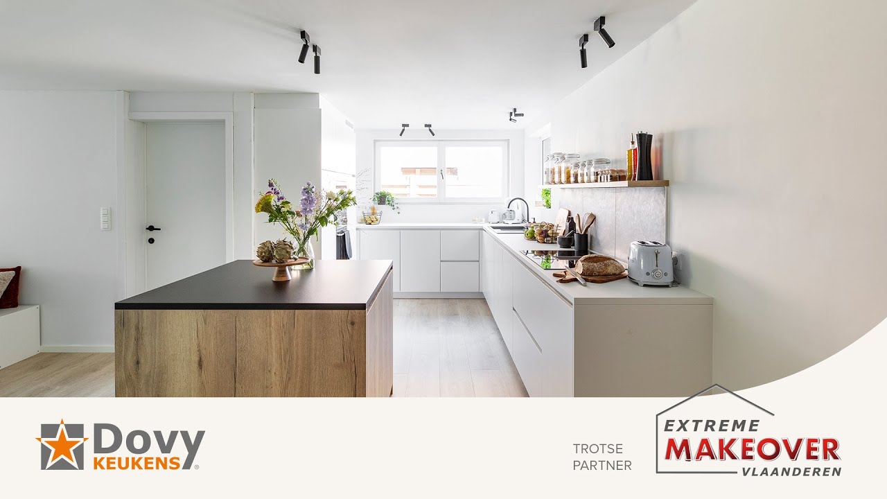 Extreme Makeover: een witte designkeuken voor Dominiek en Evi | Dovy Keukens