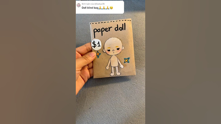 Paper doll blind bag #doll #papercraft #blindbag #paperdiy #diy #shorts #paperdoll