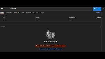 PostMan Error: getaddrinfo ENOTFOUND locolhost