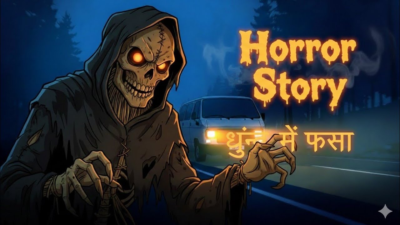 Trapped in the Fog: Aryan’s Haunting Mountain Road Horror | 2D Cinematic Story